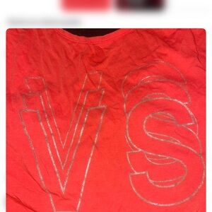 Victoria's Secret Red Top with Silver Accents